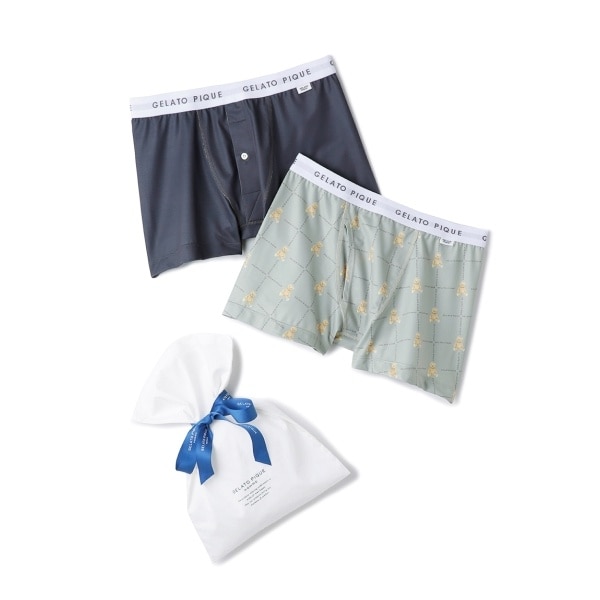 GELATOPIQUE HOMME ボクサーパンツセット M ジェラートピケオム ONLINE限定】【HOMME】ボクサーパンツ2枚SET | ジェラート ピケ