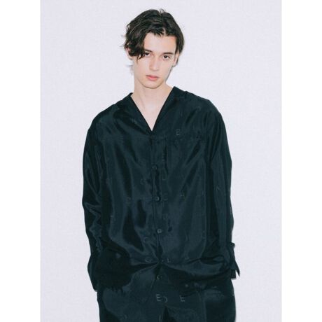 ジェラートピケ チェリー サテン ブラック 上下セット ジョエル  