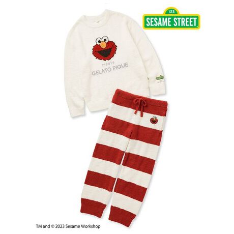 SESAME STREET】【HOMME】ジャガードプルオーバー&ロングパンツセット 