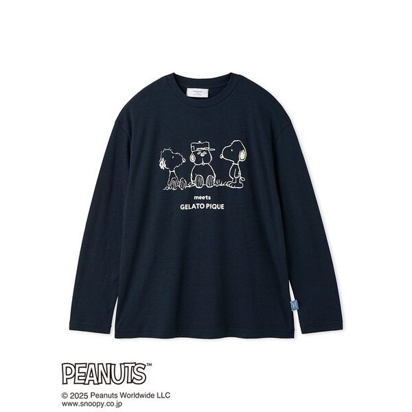 【新品・未開封】ジェラートピケ×スヌーピー　ワンポイントロンT 　ホワイト PEANUTS】【HOMME】オラフ ワンポイントロンT | ジェラート ピケ
