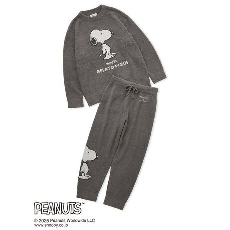 パンダジャガードBIGプルオーバー＆ロングパンツSET （PEANUTS  