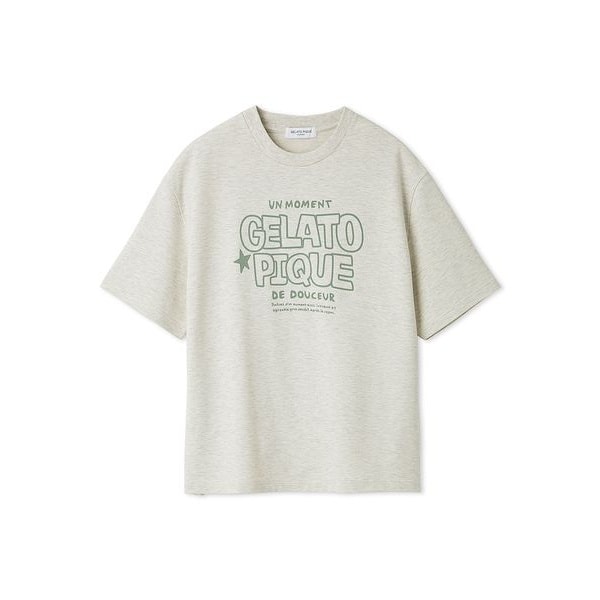 最終値下げ 接触冷感 COOLレーヨンデザートロゴTシャツ＆ショートパンツ gelato pique パジャマ ルームウェア 「接触冷感」COOLレーヨン