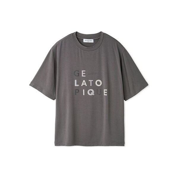 最終値下げ 接触冷感 COOLレーヨンデザートロゴTシャツ＆ショートパンツ HOMME】【接触冷感】COOLレーヨンデザートロゴTシャツ