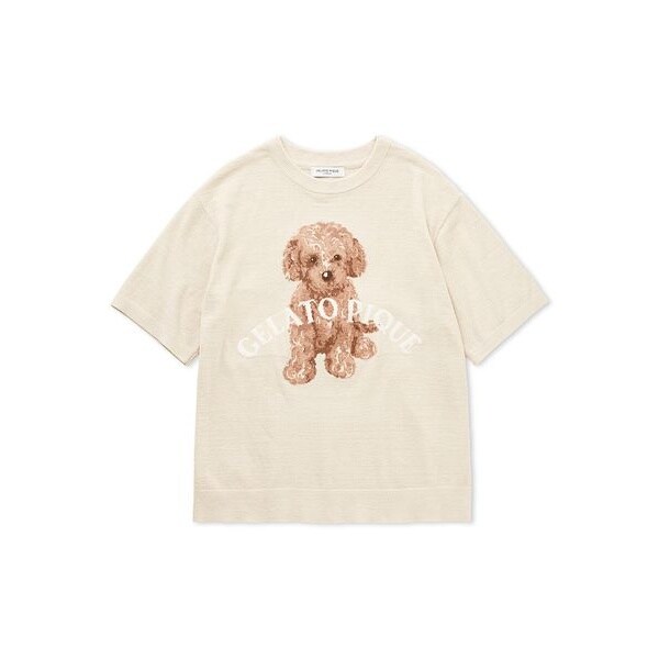 ジェラートピケ❤️トイプードル❤️ジャガードプルオーバー❤️新品、未開封、タグ付き ジェラートピケ トイプードルジャガードプルオーバー gelato pique