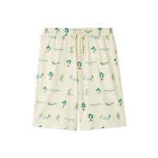 【HOMME】【接触冷感】ワニ柄 プリントハーフパンツ