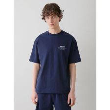【HOMME】【接触冷感】スーピマコットンロゴTシャツ
