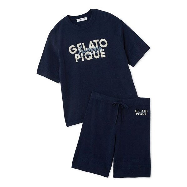 gelato pique スムーズィーセットアップ HOMME】スムーズィーliteロゴセットアップ | ジェラート ピケ