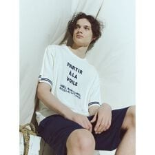 【JOEL ROBUCHON】【HOMME】【接触冷感】ワンポイントハーフパンツ