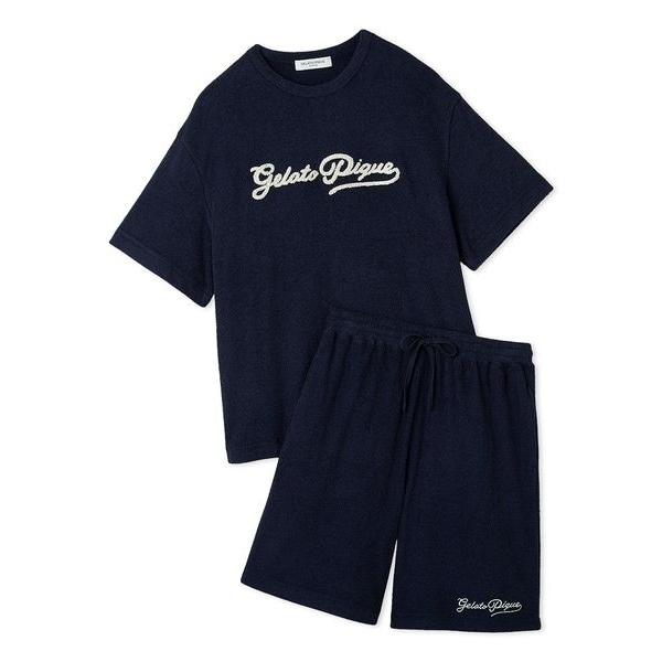 ジェラートピケ オム　【新品】 ビションフリーゼ柄Tシャツ&ロングパンツセット ジェラートピケ オム 【新品】 ビションフリーゼ柄Tシャツ