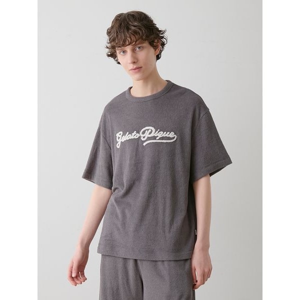 HOMME】【接触冷感】COOLレーヨンデザートロゴTシャツ
