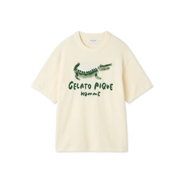 【ジェラートピケ】エアリーモコ ドッグジャガード ルームウェアセットアップ セール】【HOMME】エアリーモコドッグジャガードプルオーバー