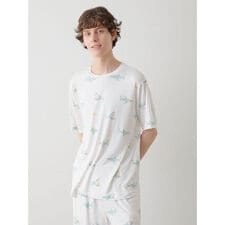 【HOMME】【接触冷感】SHARK柄Tシャツ