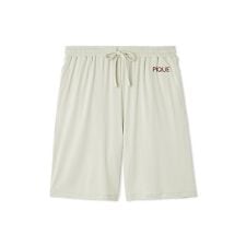 【HOMME】【接触冷感】カラーレーヨンロゴハーフパンツ
