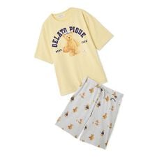 【ONLINE限定】【HOMME】スポーティーベアワンポイントTシャツ＆総柄ハーフパンツセット