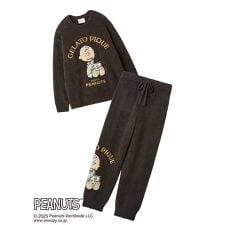 ジェラート ピケ オム(GELATO PIQUE HOMME)の【PEANUTS】【ONLINE限定】【HOMME】オリジナルアート ジャガードプルオーバー＆ロングパンツセット