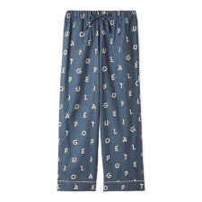 【HOMME】スターロゴ総柄プリントロングパンツ