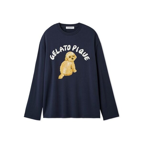 接触冷感】【ONLINE限定】【HOMME】ビションフリーゼ柄Tシャツ&ロング