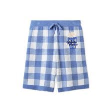 【HOMME】エアリーモコギンガムチェック柄ハーフパンツ