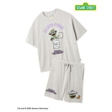 【SESAME STREET】【HOMME】エアリーモコジャガードプルオーバー&ハーフパンツセット