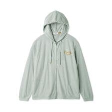 【HOMME】【接触冷感】パイルワンポイントロゴ刺繍パーカ