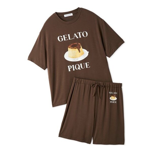 ONLINE限定】【HOMME】【接触冷感】プリンワンポイントTシャツ&ハーフ