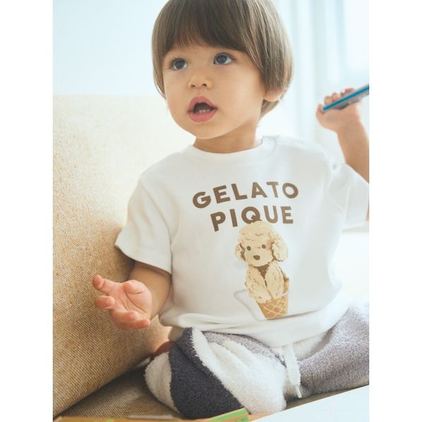 BABY】アイスドッグワンポイントTシャツ | ジェラート ピケ キッズ
