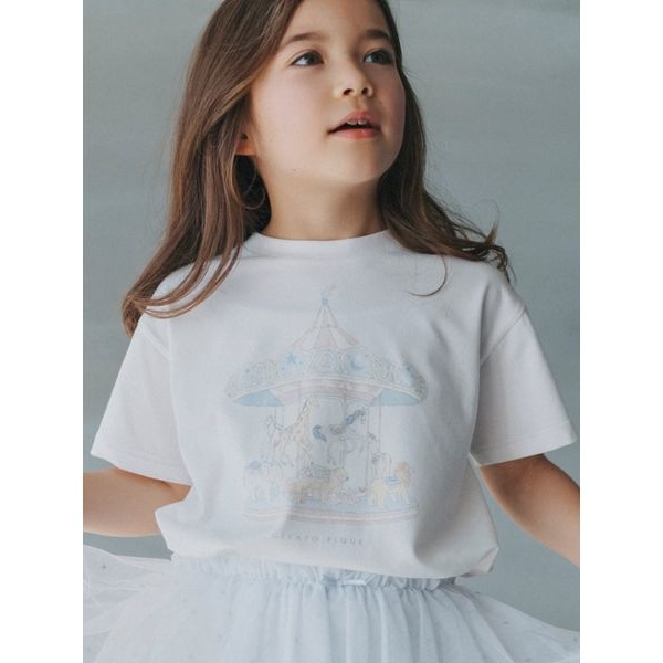 KIDS】メリーゴーランドワンポイントTシャツ | ジェラート ピケ キッズ