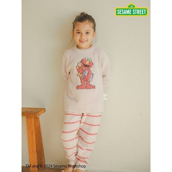 SESAME STREET】モチーフジャガードプルオーバー&ロングパンツセット