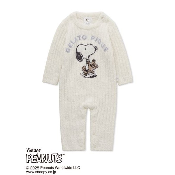 [}C]yPEANUTSzyONLINEJ[zyBABYzSNOOPY×BEAR WK[hp[X/WF[g sP LbYxr[iGELATO PIQUE KIDS  BABYj OWHT