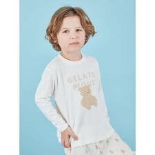 ジェラート ピケ キッズ＆ベビー(GELATO PIQUE KIDS ＆ BABY)の【KIDS】ぬいぐるみワンポイントロンT