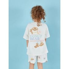 【KIDS】ドーナツベアワンポイントTシャツ