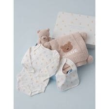 【限定カラーあり】【BABY】ベアブランケット&ぬいぐるみ&ボディースーツ&スタイ4点セット ギフトBOX | ジェラート ピケ キッズ＆ベビー