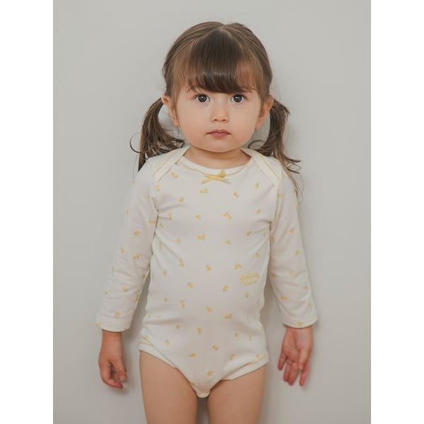 ジェラートピケ　デイジーチュールロンパース　70 gelato pique ベビー服 ロンパース 「BABY」デイジーチュール