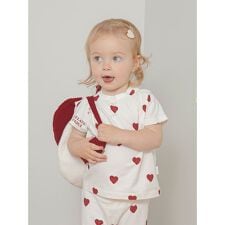 ジェラート ピケ キッズ＆ベビー(GELATO PIQUE KIDS ＆ BABY)の【BABY】ハート柄Tシャツ