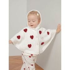 ジェラート ピケ キッズ＆ベビー(GELATO PIQUE KIDS ＆ BABY)の【BABY】エアリーモコハートポンチョ