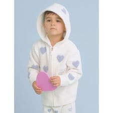 ジェラート ピケ キッズ＆ベビー(GELATO PIQUE KIDS ＆ BABY)の【KIDS】エアリーモコハートパーカー