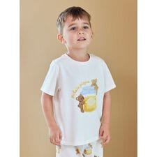 【KIDS】はちみつベア柄ワンポイントTシャツ