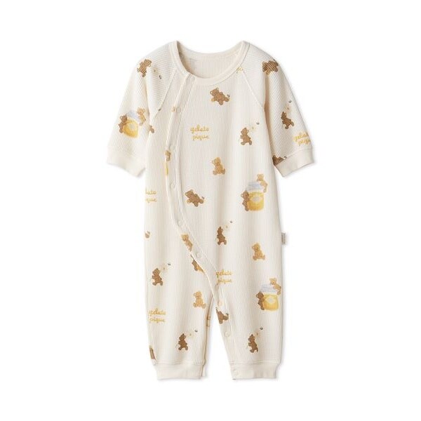 ジェラートピケ　【BABY】新生児メリーゴーランド柄2WAYオール　新品 gelato pique - ジェラートピケ【BABY】メリーゴーランド柄