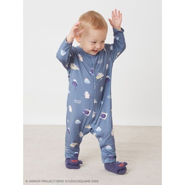 ドラゴンクエスト】【ベビー】アソートモンスター総柄ロンパース