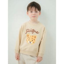 【KIDS】裏毛ワンポイントプルオーバー
