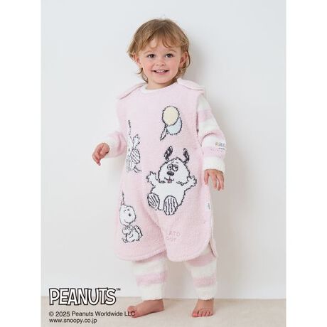 ジェラートピケ×PEANUTS ベビモコジャガードセット 販路限定カラーあり 