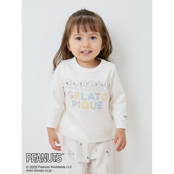 [}C]yPEANUTS PUPPIESzyBABYz|CgT/WF[g sP LbYxr[iGELATO PIQUE KIDS  BABYj OWHT