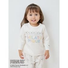 ジェラート ピケ キッズ＆ベビー(GELATO PIQUE KIDS ＆ BABY)の【PEANUTS PUPPIES】【BABY】ワンポイントロンT