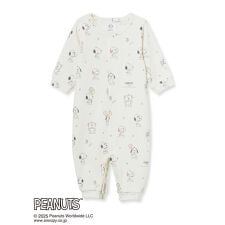 ジェラート ピケ キッズ＆ベビー(GELATO PIQUE KIDS ＆ BABY)の【PEANUTS PUPPIES】【BABY】新生児 総柄2WAYオール