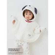 ジェラート ピケ キッズ＆ベビー(GELATO PIQUE KIDS ＆ BABY)の【PEANUTS PUPPIES】【BABY】スヌーピーポンチョ