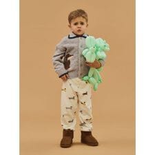 【KIDS】ダックスフンド柄ロングパンツ