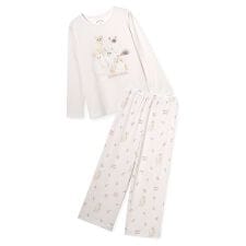 【JUNIOR】フラワーキャット柄プルオーバー&ロングパンツセット