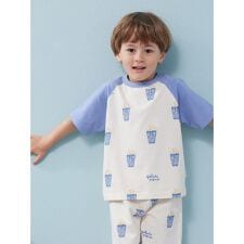 【KIDS】ポップコーン柄半袖Tシャツ