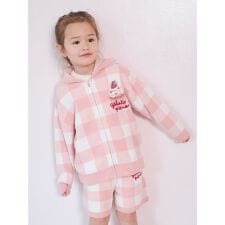 【KIDS】エアリーモコギンガムチェック柄パーカ