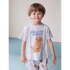 【KIDS】ドッグワンポイントTシャツ